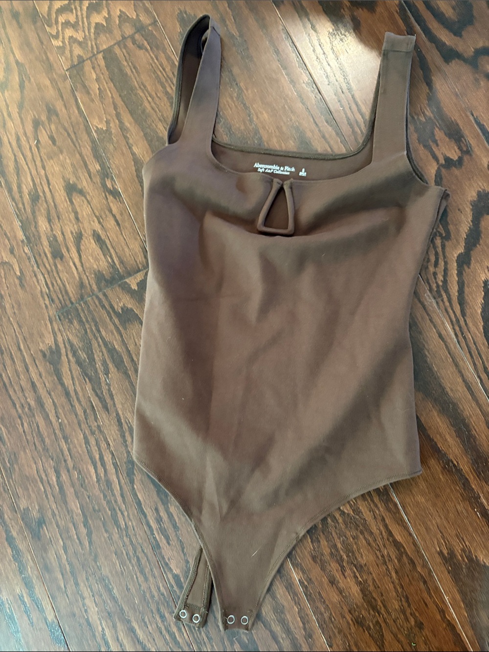 Abercrombie & Fitch Brown Tank One-Piece Bodysuit with Keyhole